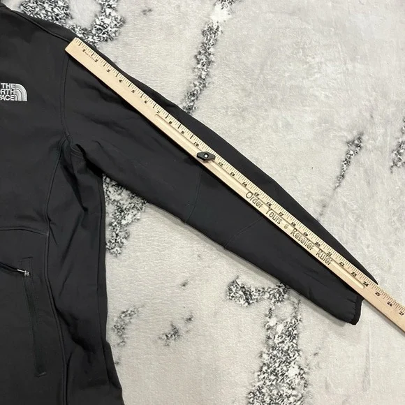 The North Face Softshell Jacket Womens Black Hooded Full Zip Lightweight - Picture 3 of 10